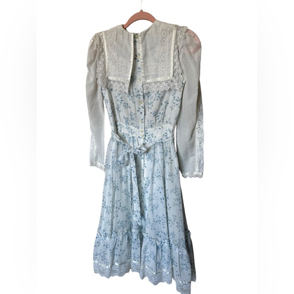 RARE 1960s Gunne Sax Boho Cottagecore Fairycore Peasant Dress - Picture 7 of 14
